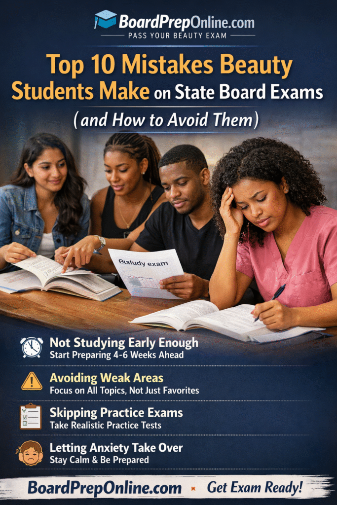 Top 10 Mistakes Beauty and Barber School Students Make on State Board Exams (and How to Avoid Them)